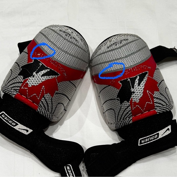 Bauer Youth Elbow Pads Sz Small - Picture 3 of 9
